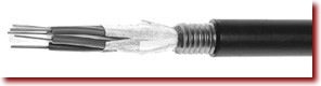 Armored Outdoor Loose Tube Fiber Optic Direct Burial Wires Cables
